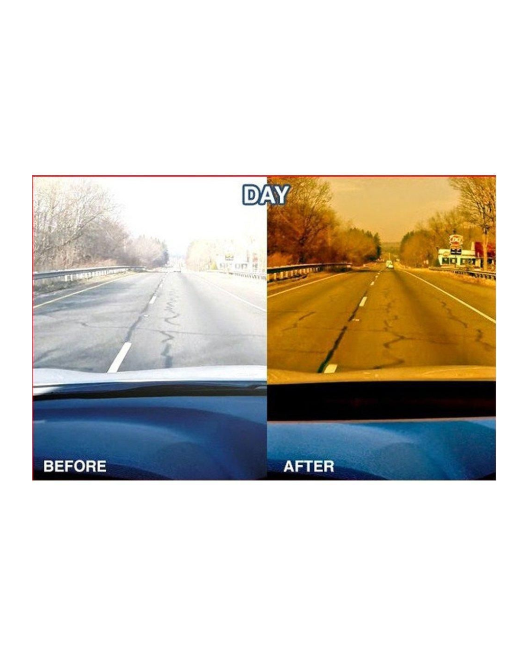 Goggle - Anti-Glare Dazzling Goggle Day & Night Vision Driving Mirror Sun Visors